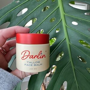 Darlin' Tallow Face Balm with Red Lid